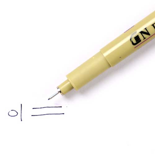 Pigment Liner Ink Marker Pen 0.05 Black Fineliner Sketching drawing sketch cartoon archival Brush Pen arts and crafts supplies: waterproof-0.1