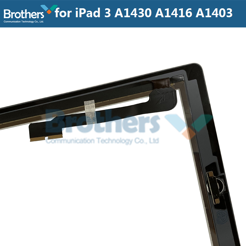 9,7 Tablet-Panel Für iPad 3 A1416 A1430 A1403 Digitizer Glas Sensor Montage mit Home Button Für iPad 3 Bildschirm replecement Top