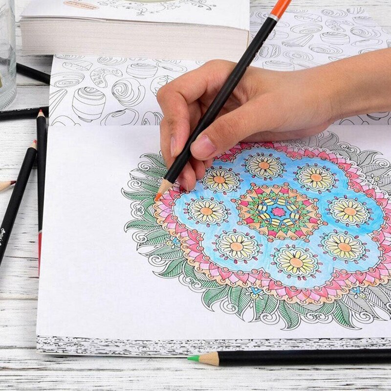 -51Pcs/Set Drawing Kit Wood Pencil Sketching Pencils Art Sketch Painting Supplies with Carrying Bag