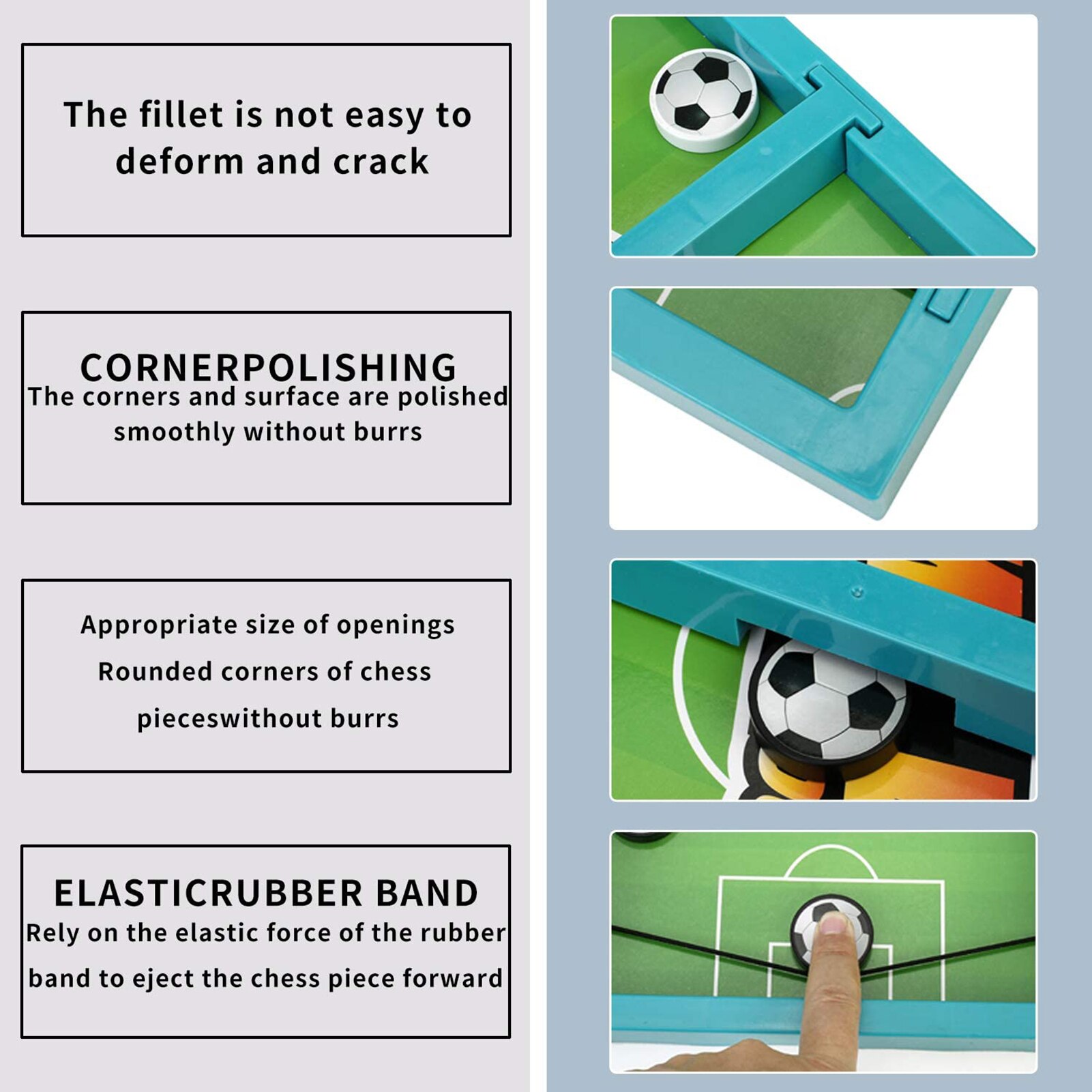 Gioco da tavolo da tavolo compatto leggero giocattolo da calcio balilla