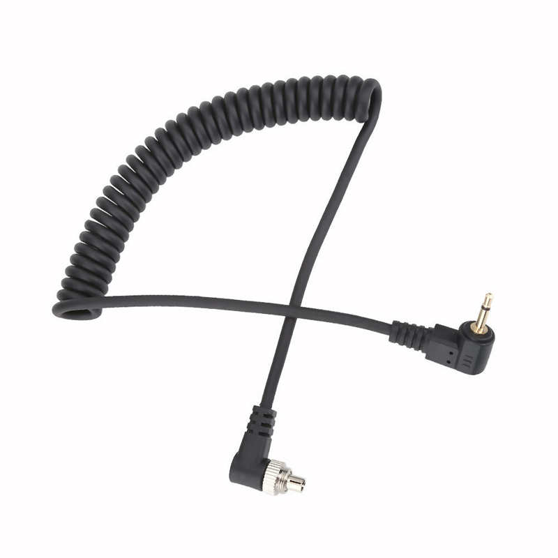 Camera Flashes Accessories 2.5mm to Male PC Flash Sync Cable Screw Lock for Trigger Studio Ligh