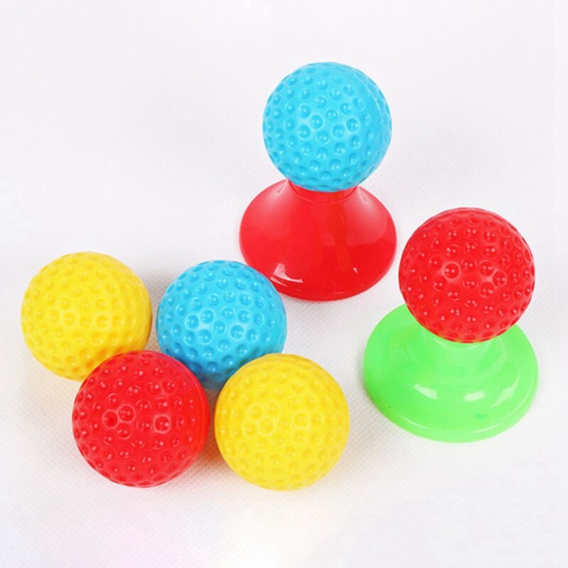 1 sæt børnegolf sport spil mini plast golf legetøj børn børn hjemme udendørs indendørs lille golf træning klub fest