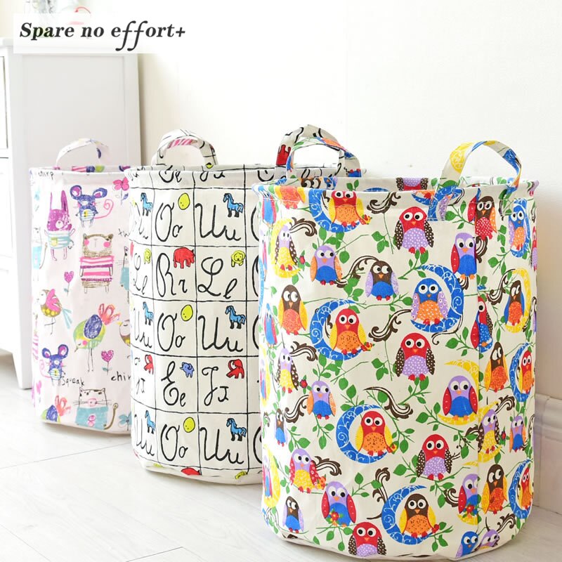Boîtes de rangement tonneau en lin , jouets pliants, boîte à linge créative, panier à vêtements, sac de rangement de soutien-gorge pour cravates, chaussettes
