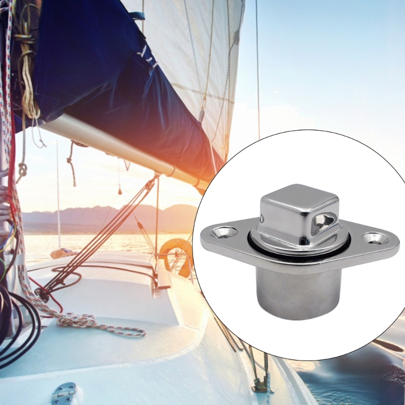 QM82 Upgraded Boat Drain Plug High Polished 316 Stainless Steel Garboard Bilge Drain Plug Bung for Marine Boat Hull Replace