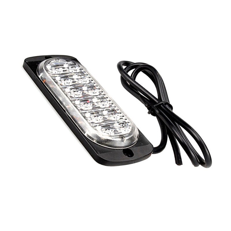Transparante werklamp rood 12 led auto vrachtwagen werklamp 12v-24v 36w