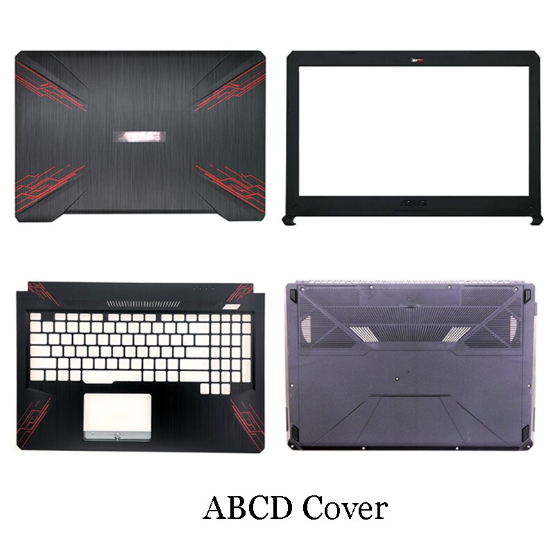 Laptop LCD Back Cover For ASUS FX80 FX80G FZ80G ZX80 FX504 FX504G Front Bezel Hinges Palmrest Bottom Case A B C 47BKLLCJN80