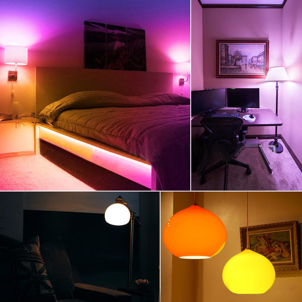 3w e27 led glödlampor färgskiftande lampa med fjärrkontroll för heminredning scen bar fest