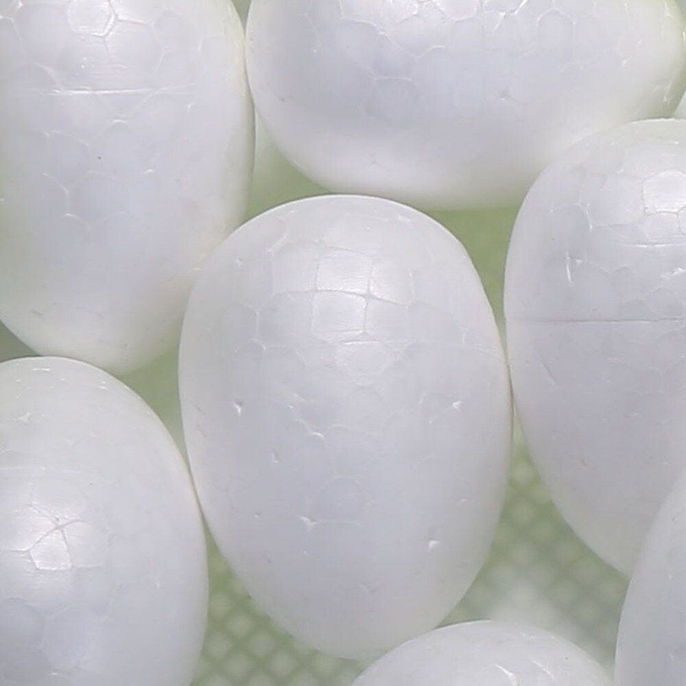 50pcs 3.5cm Durafoam Eggs Styrofoam DIY Easter Egg Crafts Eggs
