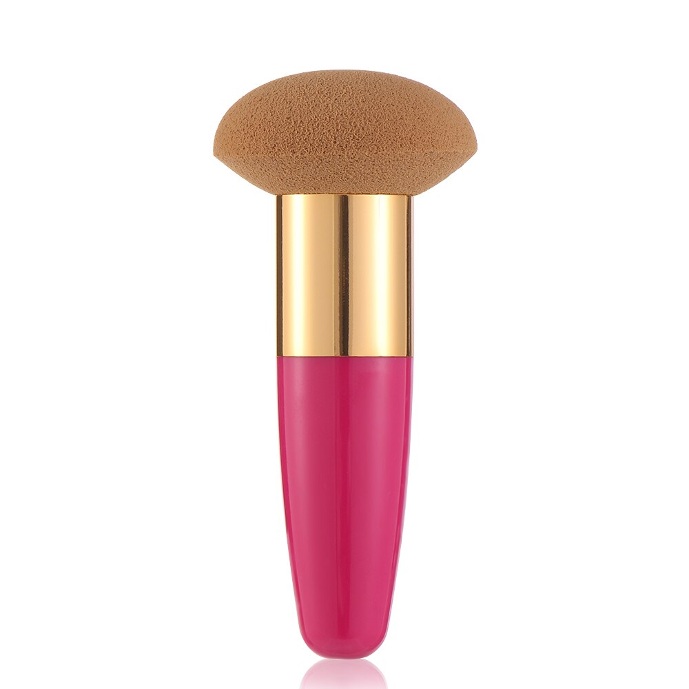 1Pc tête de champignon bouffée fond de teint éponge liquide beauté cosmétique poudre bouffée avec poignée lisse femmes visage maquillage outils directe: Watermelon red