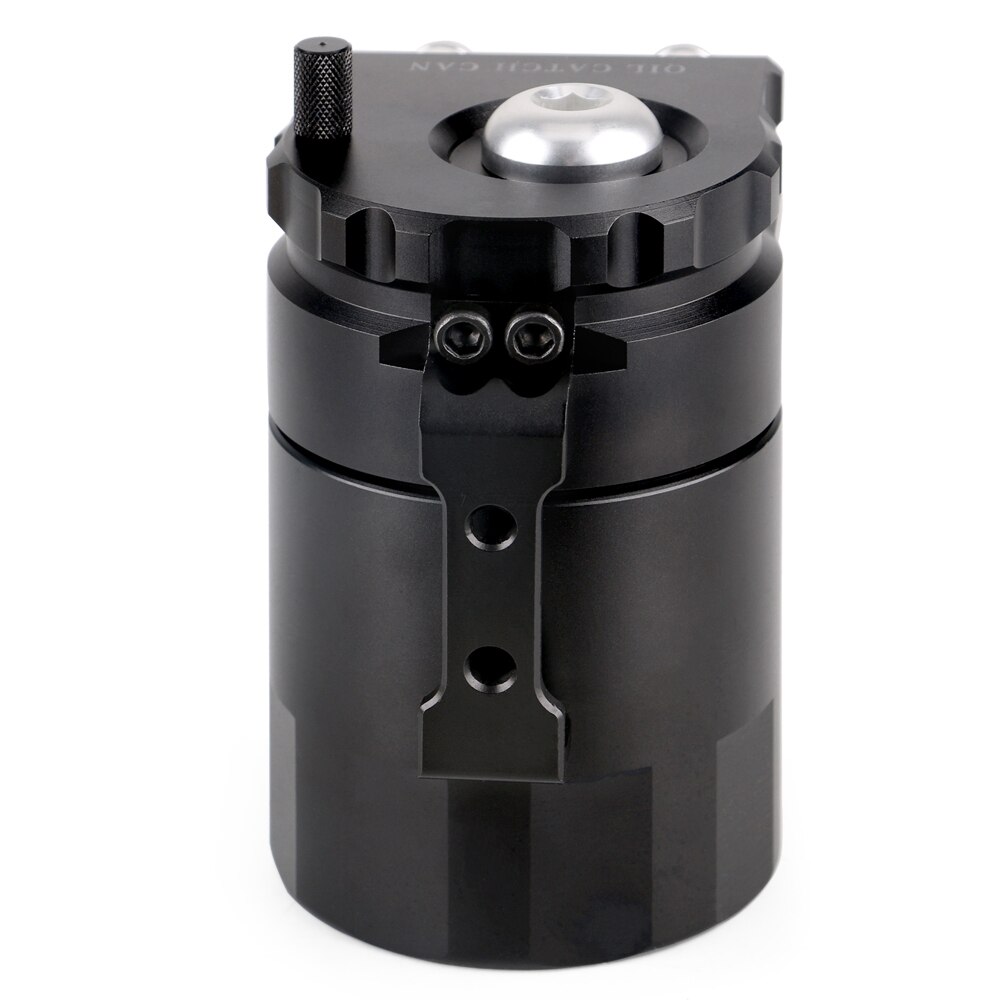 SPEEDPARK Universal Breather Tank & Oil Catch Can Fuel Tank With Breather Filter Universal Oil Filter Aluminum Alloy