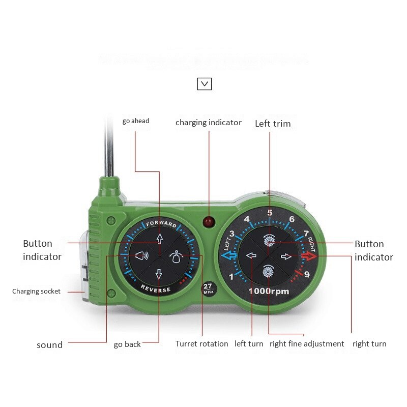 Mini tanque a Control remoto para niños, vehículo blindado, Panzer, 1:72, juguetes electrónicos