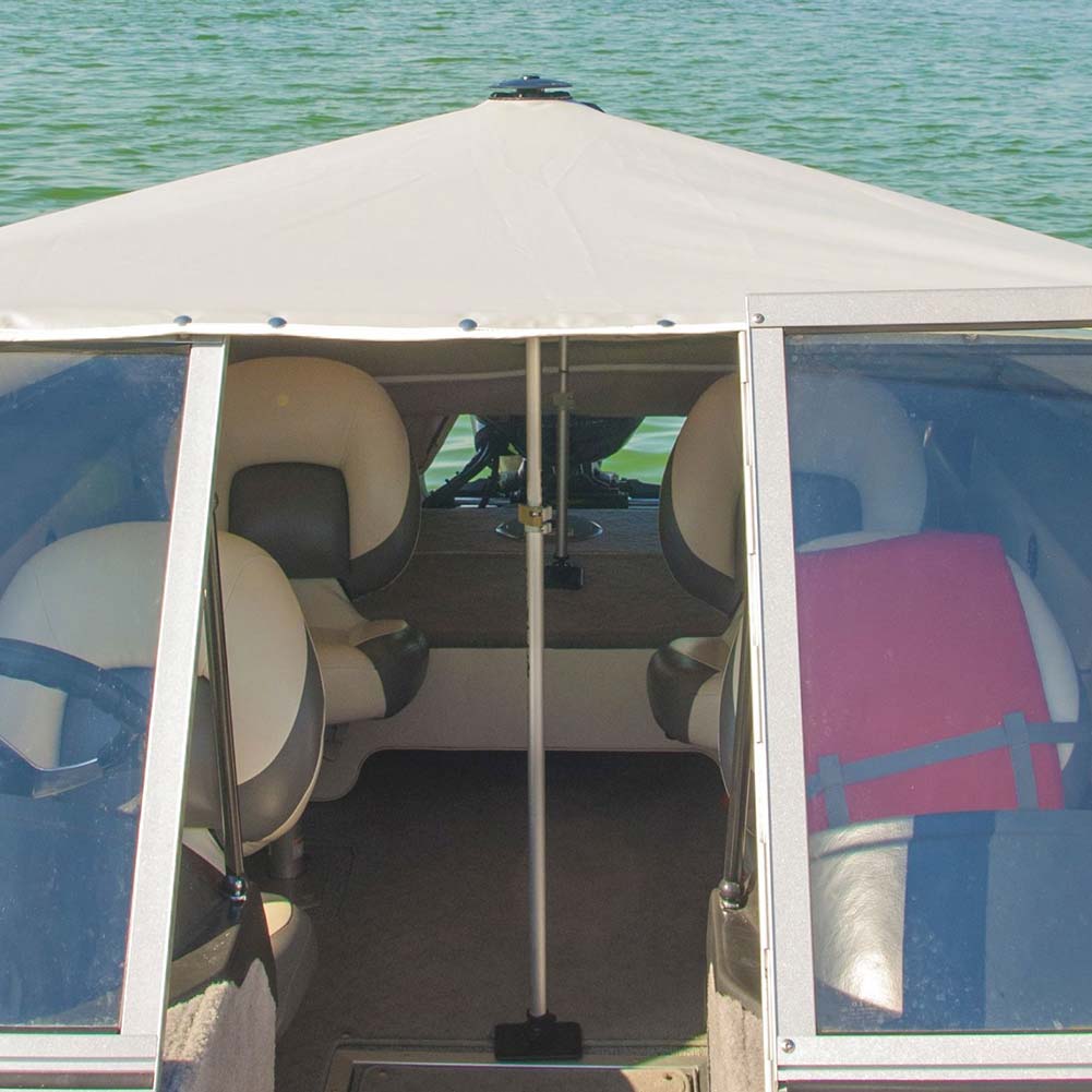Accesorios de Poste de soporte cubierta de barco retráctil aleación de aluminio larga portátil fuerte plegable de 3 secciones fácil de instalar ligero