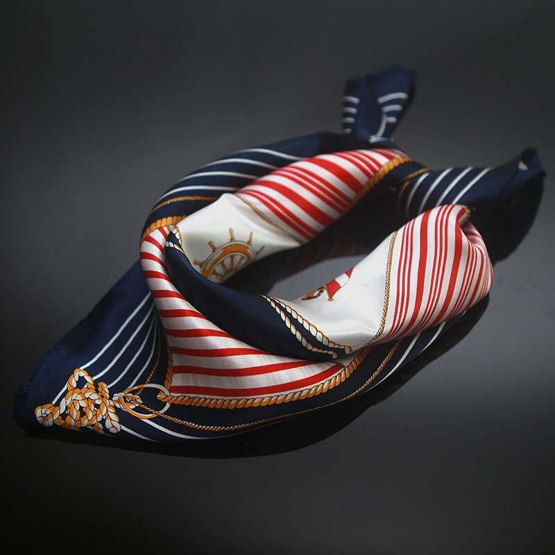 Zijden Sjaal Zijden Sjaal Anker Zijde Vierkante/Zi... Grandado