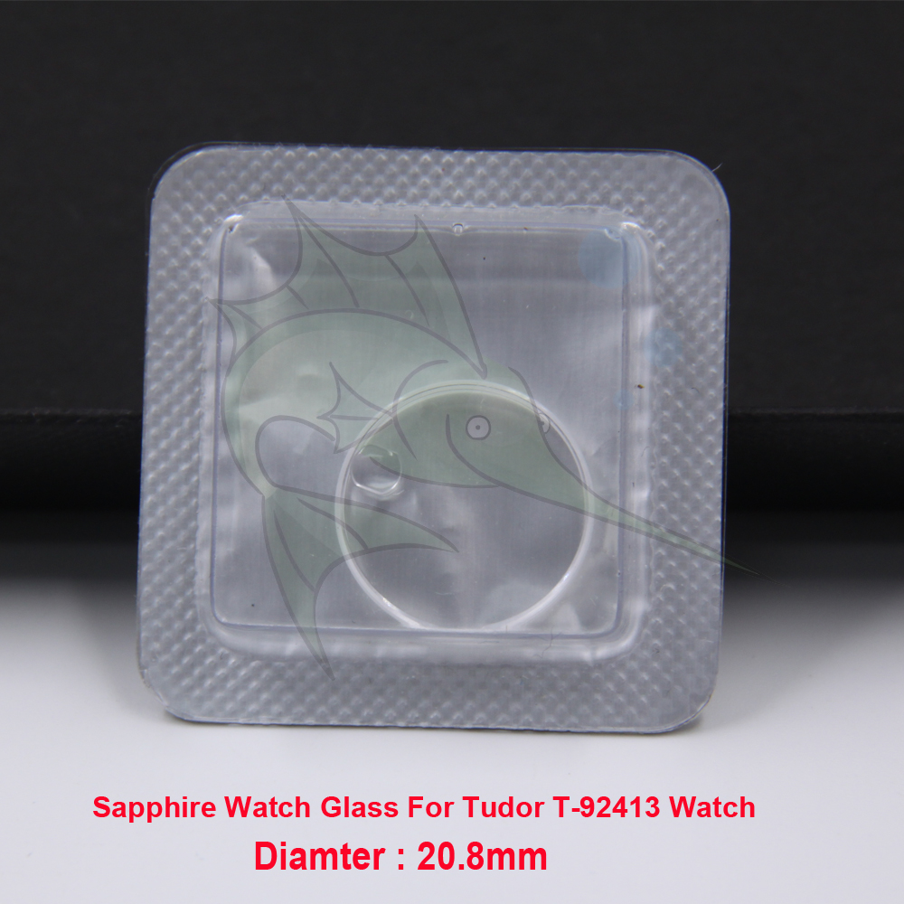 20.8mm Vervanging Sapphire Horloge Glas Met 3 O Klok Datum Lens Tudor T 92413