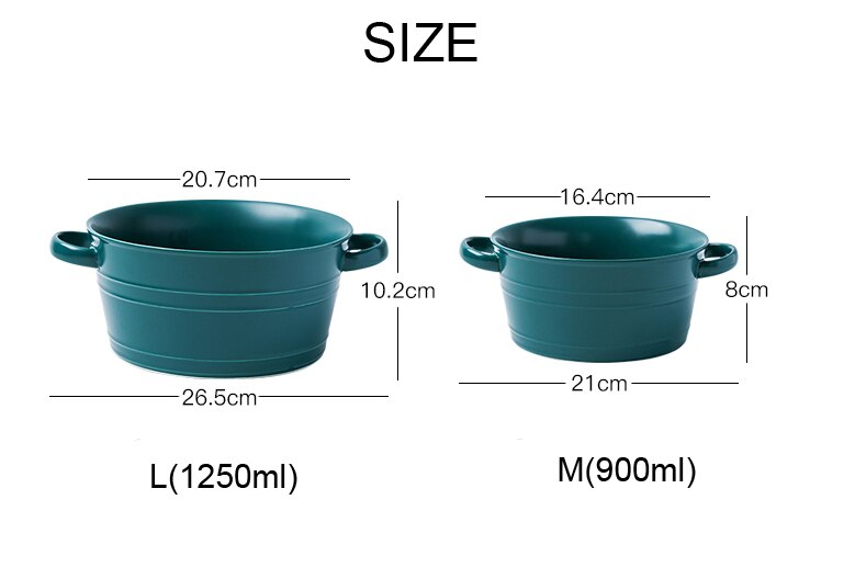 Duże miski robić zupy sałatkowej Ramen, ceramiczna szmaragdowa makaron zbożowa salaterka, Super duża miska zupy