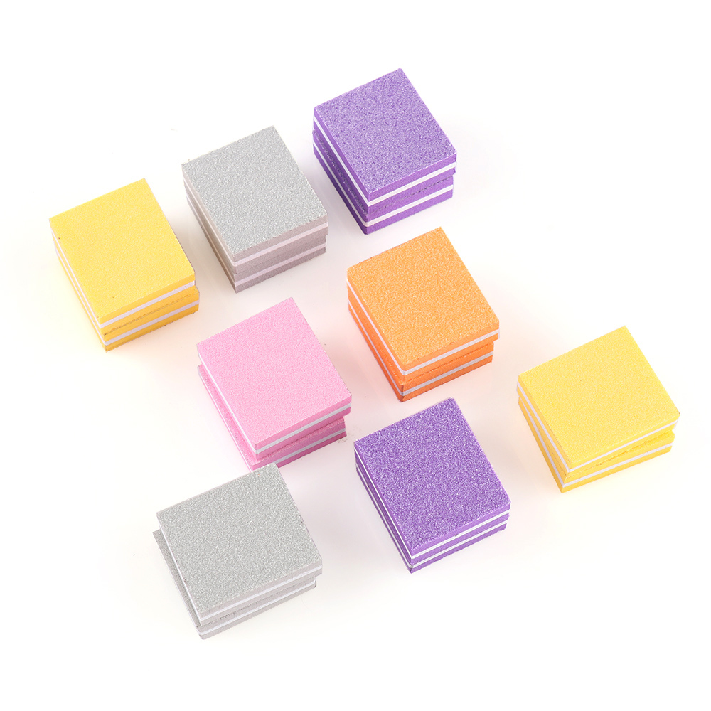 5pc svampar mini dubbelsidig nagelpolerare polerblock slipa nagelfilar trimning pedikyr manikyr vårdtillbehör verktyg