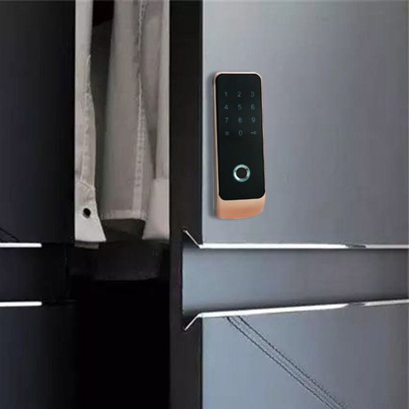 Security Electronic Smart Digital Fingerprint Touch Code Password Lock Anti-theft for Wardrobe Cabinet Home Improvement