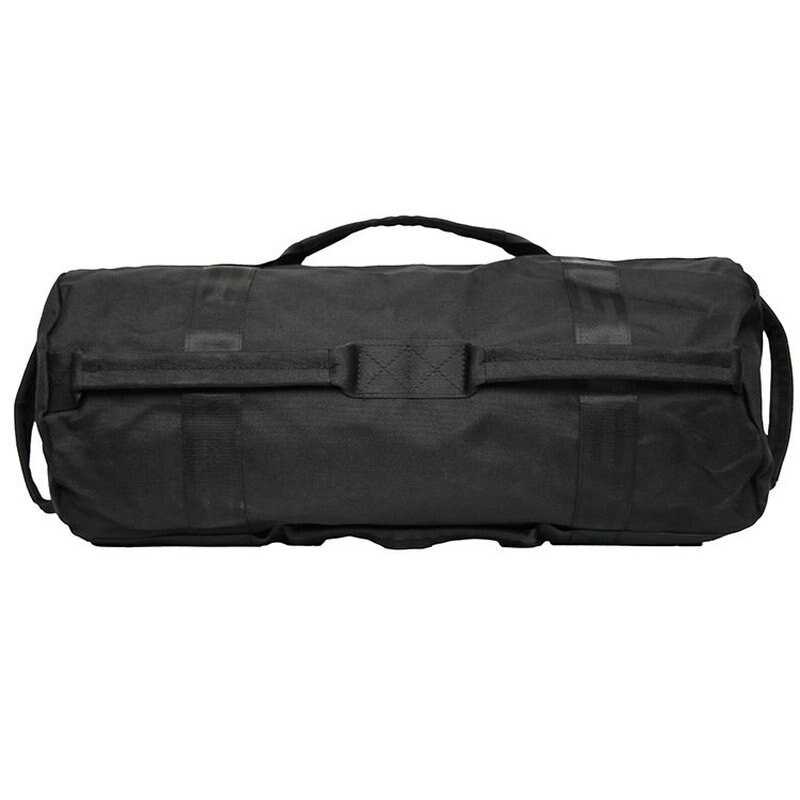 XC LOHAS Weightlifting Training Sandbag 40lbs Adjustable Weight Fitness Canvas Sand Bag Tools with 4 Small Bags Unfilled Sand: black