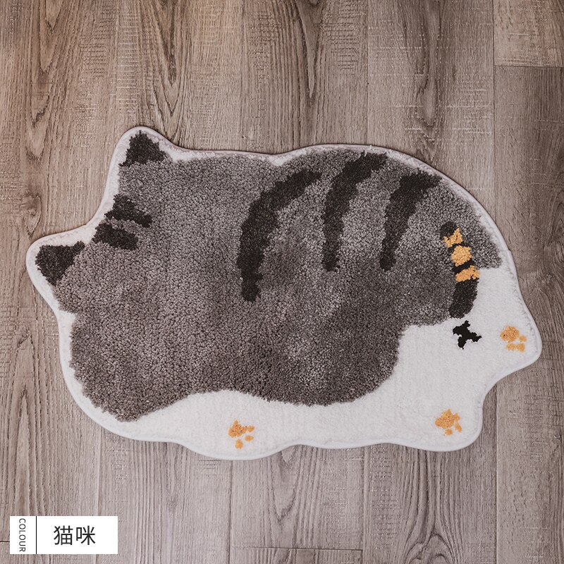 Cartoon tapijt toilet lang pluche warm tapijt waterabsorptie antislip corgi wolk regenboog mat tapijt slaapkamer kinderkamer matten: Stijl 3