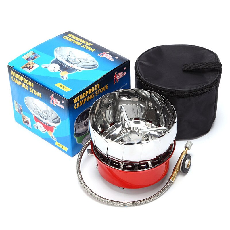 Windproof Camping Portable Gas Stove K203 Lotus Ultra-light Gas Cooker