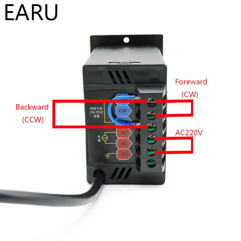 400W Ac 220V 50/60Hz Motor Speed Pinpoint Regulator Controller Us-52 Vooruit En Achteruit motor Gouverneur Voor Machine Pomp Diy