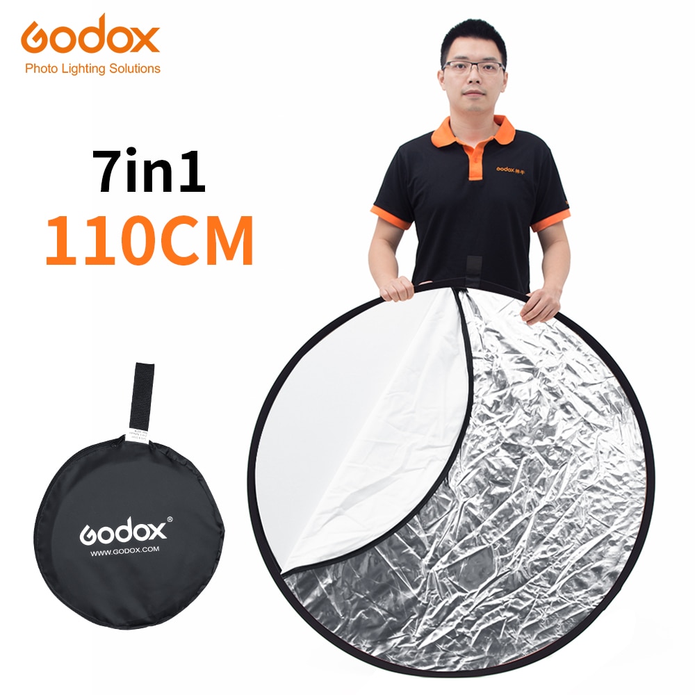 Godox 43 &quot;110 cm 7 in 1 Fotografie Draagbare Opvouwbare Reflector Board voor Creatieve Fotografie