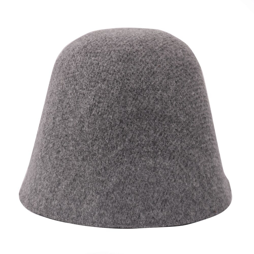 Autumn Winter Japanese Wool Felt Fisherman Hat Female Simple Retro Dome Hat To Keep Warm British Fisherman Hat Basin Hat Gorras: Dark Grey