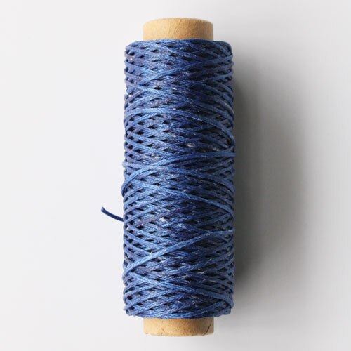 150D Lederen Gewaxt Draad Koord Leer Ambacht, 1Mm Diameter String Katoen Lijn Draad Lederen Stitching Tool Diy Materiaal 50Meter: dark blue thread
