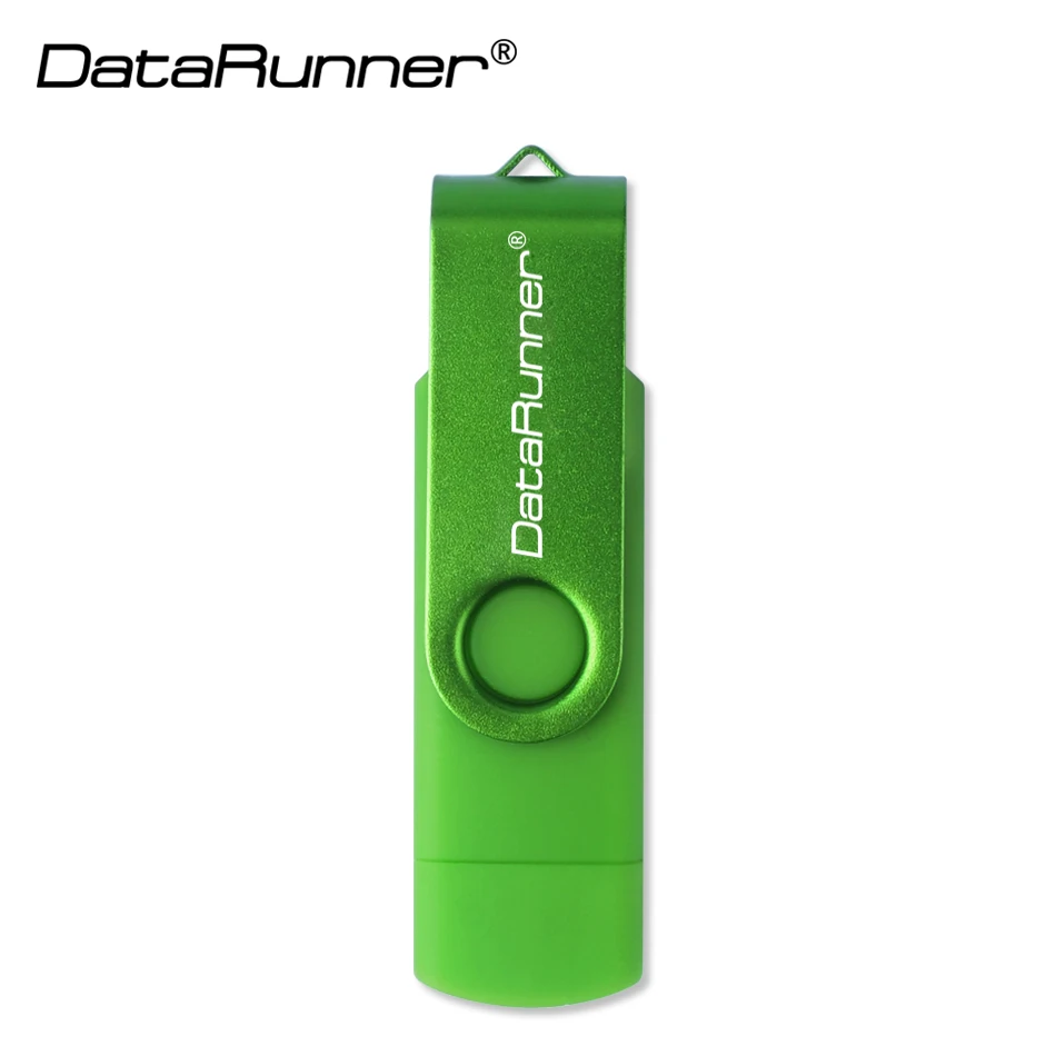 DataRunner USB 2.0 Flash Drive OTG Pen Drive 128GB USB Stick 8GB 16GB 32GB 64GB Pendrive Flash Disk voor MicroUSB Android/PC