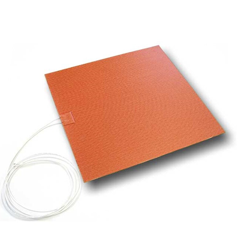 Oem elektrische 12v 280w 250*250mm met 3m tape en ntc 100k sensor siliconen verwarmingsmat voor 3d printerbedden