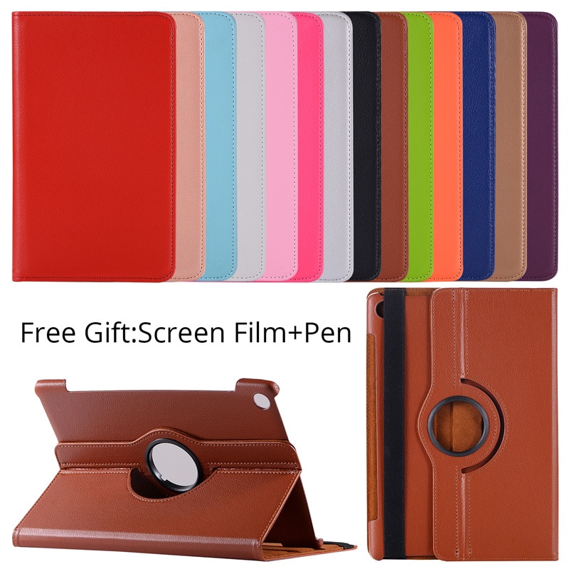 360 roterende etui til huawei mediapad  m5 10.8 foldbart stativ pu læder etui flip cover til huawei  m5 pro 10.8 tommer tablet fundas