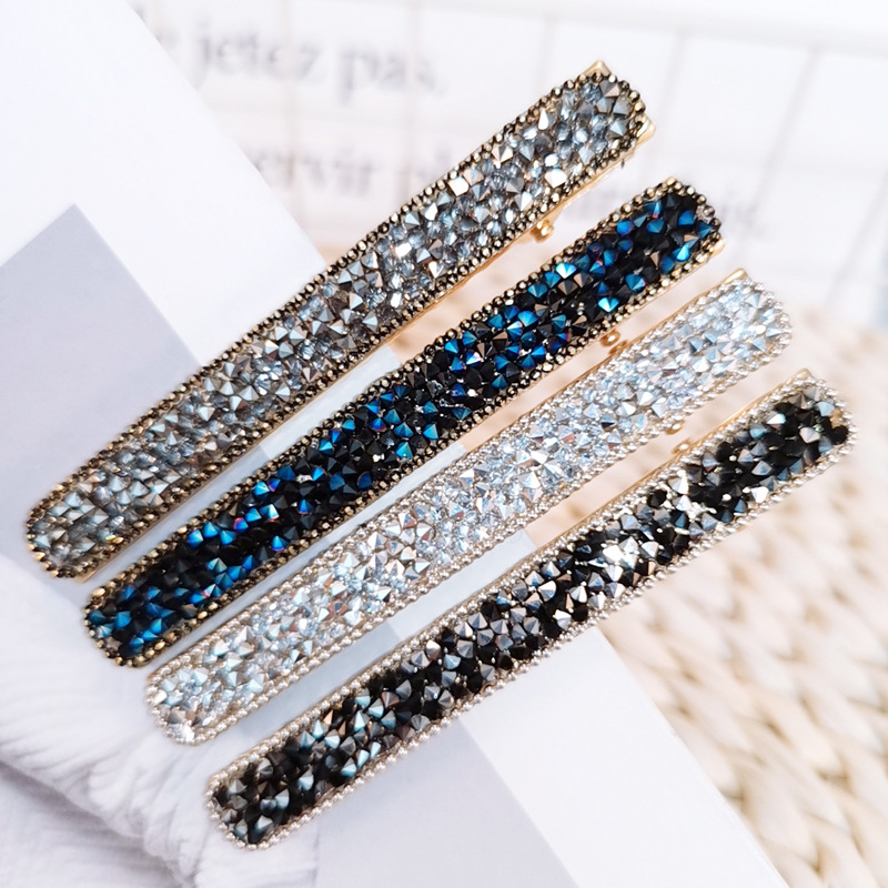 1 Pza horquillas brillantes de cristal para mujer, horquillas para el pelo, horquillas geométricas de para niñas, horquillas para el cabello, accesorios para el cabello