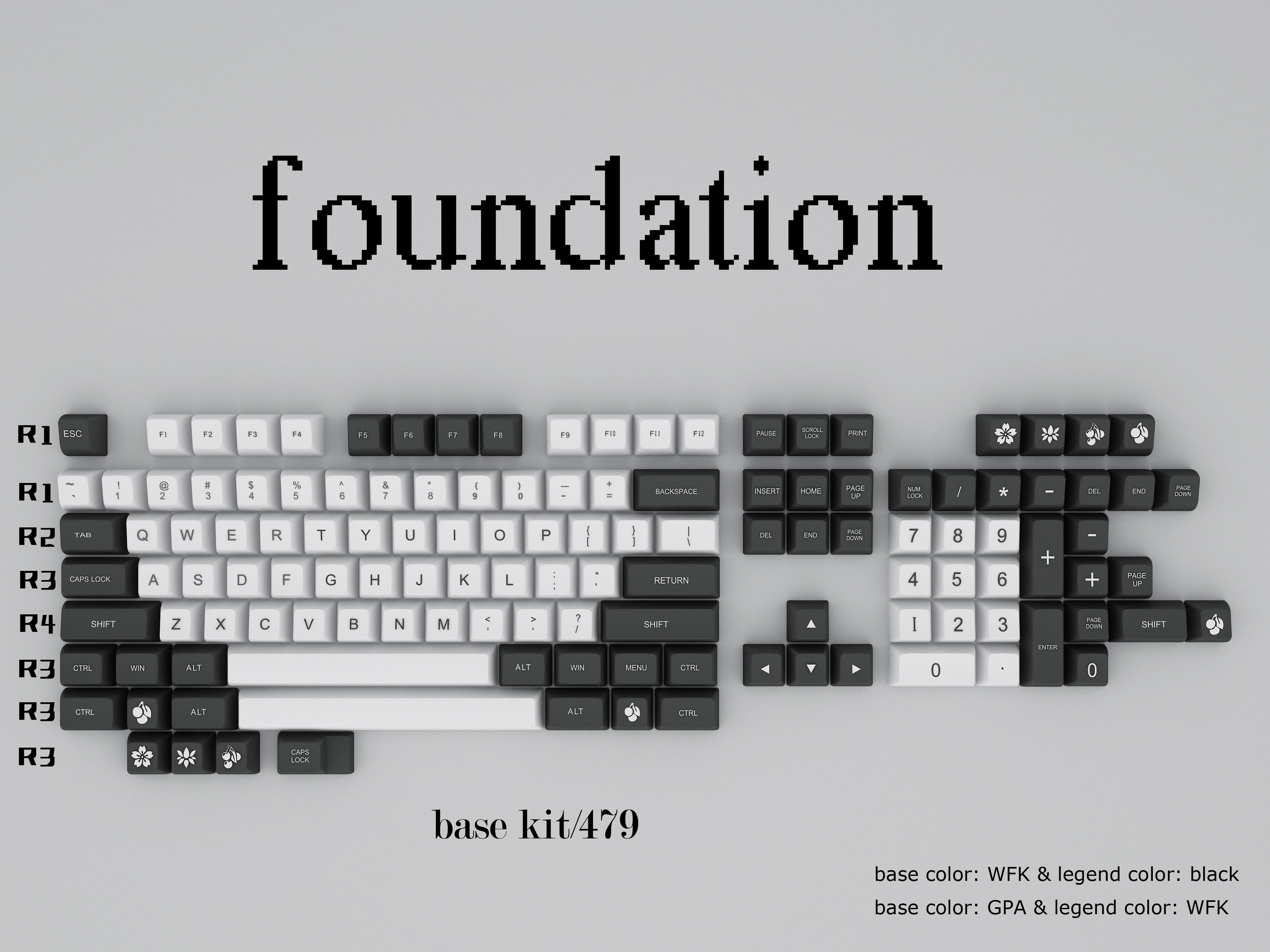 Maxkey keycap SA height two-color injection molding ABS material basic kit for mechanical keyboard