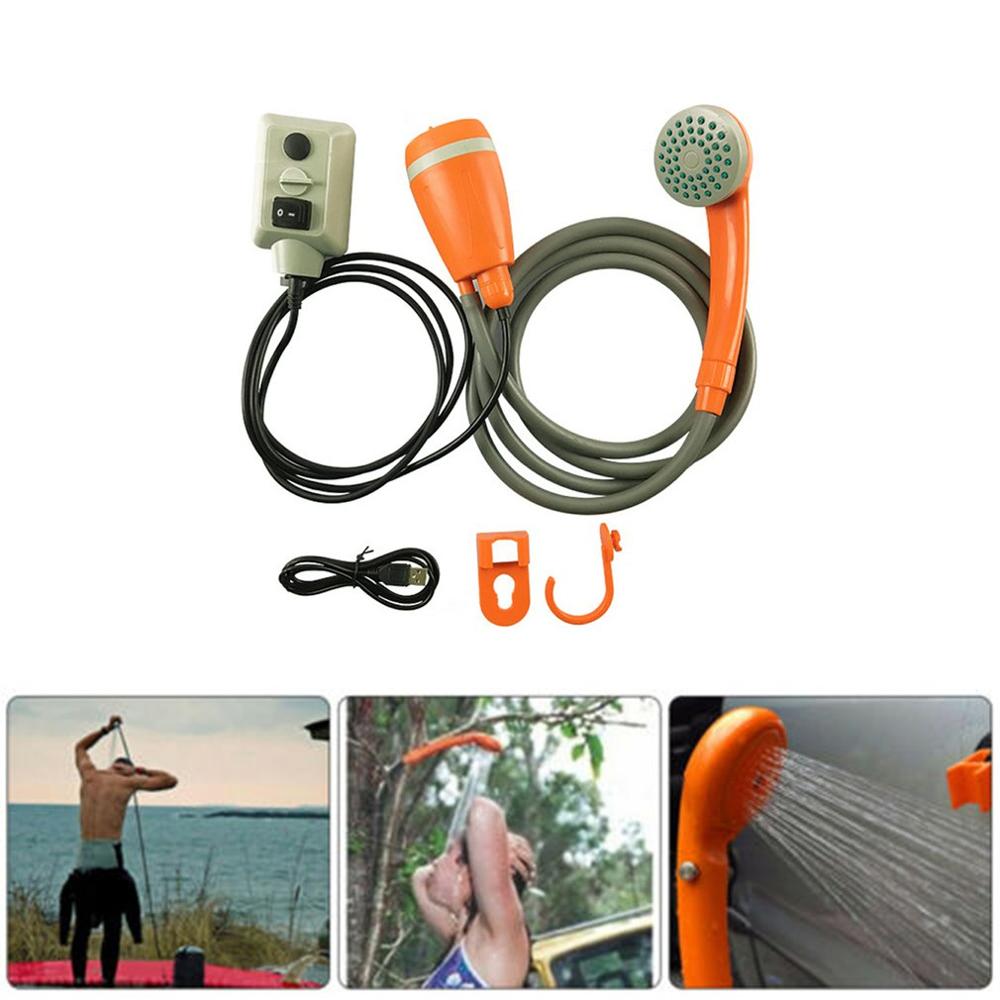 1 Set Outdoor Car Shower Rain Shower Car Motorcycle Car Washer Portable Outdoor Handheld Camping Shower