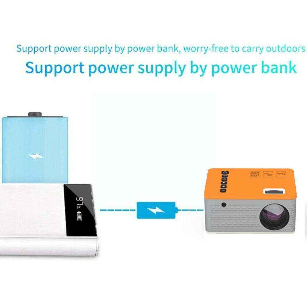 Phone Projector Smart LED Mini Projector WiFi Bluetooth LCD 1.8-inch Screen Portable Projectors Theater Home 1080P S3T3