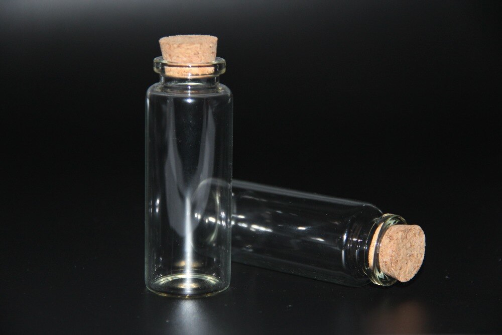 10 stuks 30*80mm 40ml flessen met kurk kleine transparante mini lege glazen flesjes potten container heldere voedselfles huisdecoratie