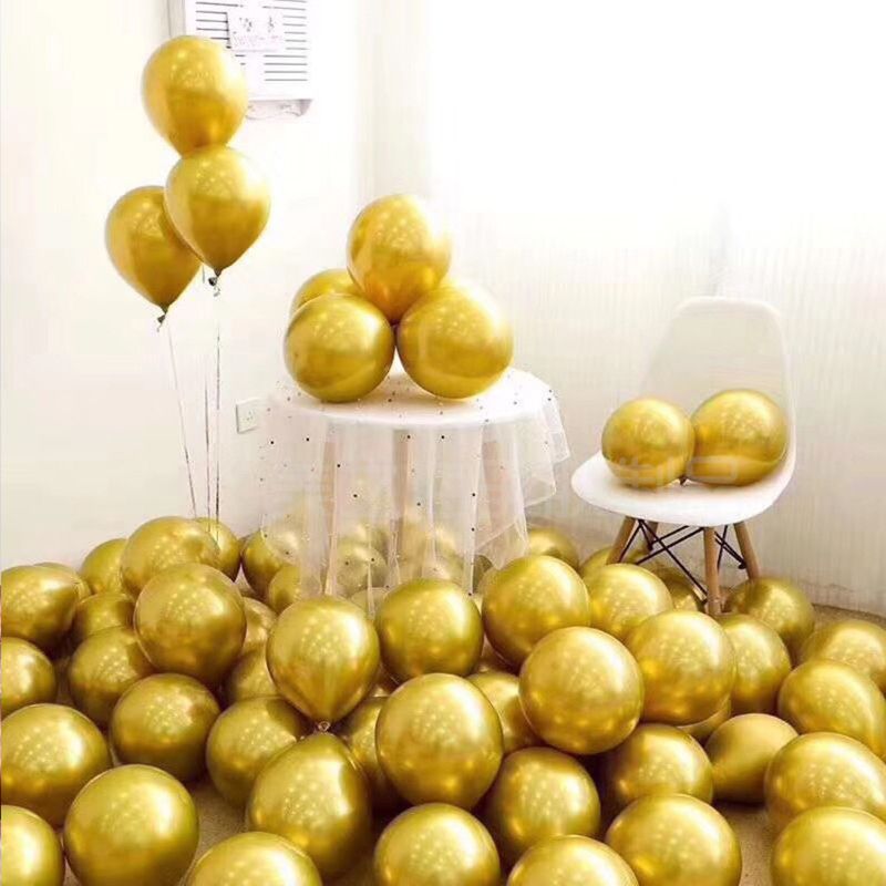 12" Latex Crystal Assorted Colour Balloons, Pack of 50