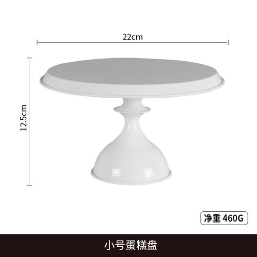 Babyshower verjaardagsfeest dessert servies taartstandaards cupcake taarten display houder borden fondant eten metalen dienblad servies: S