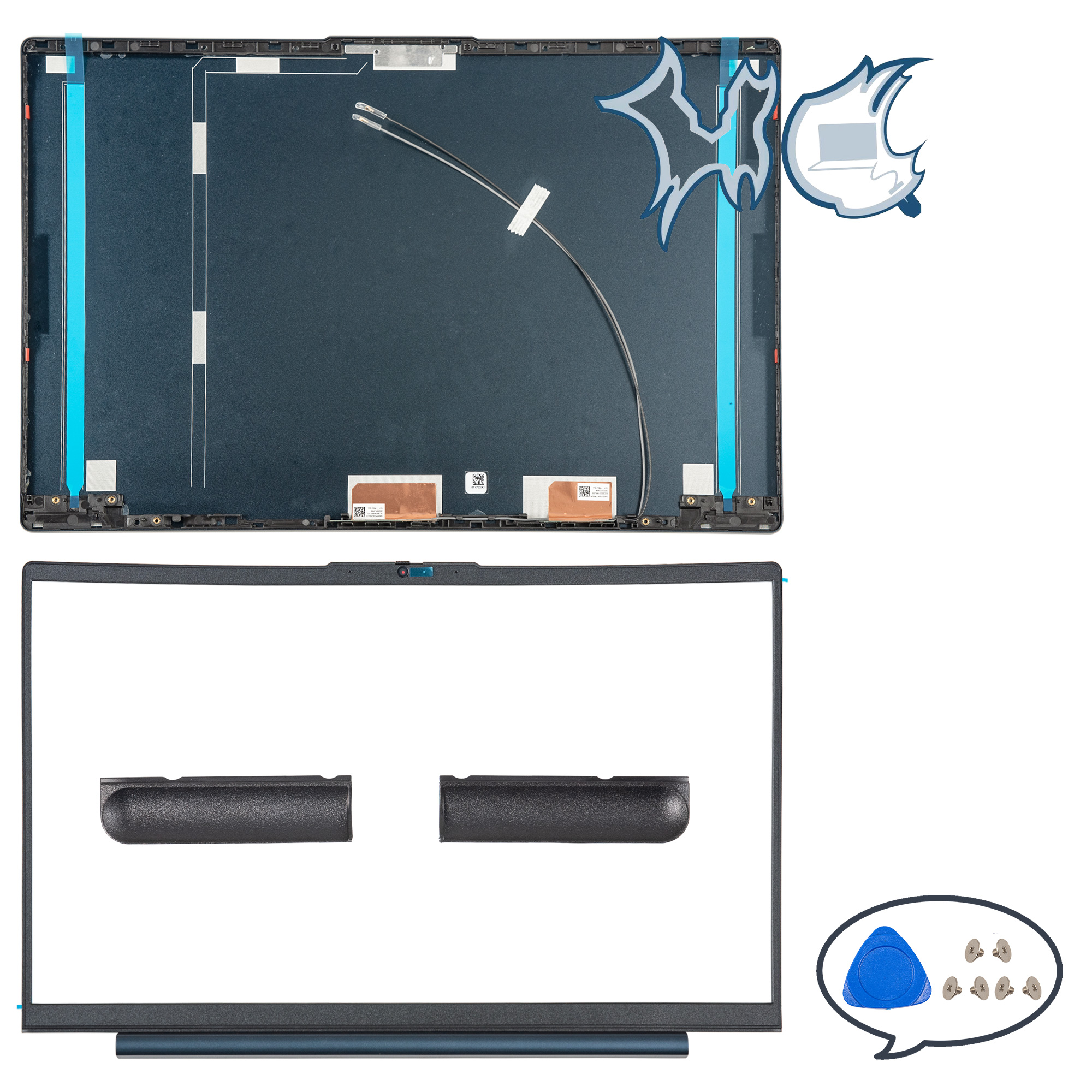 Case For Lenovo Ideapad 5 15IIL05 15ITL05 15ARE05 15ALC05 LCD Back Cover Screen Lid Front Bezel Hinges Palmrest Bottom Shell: Copper
