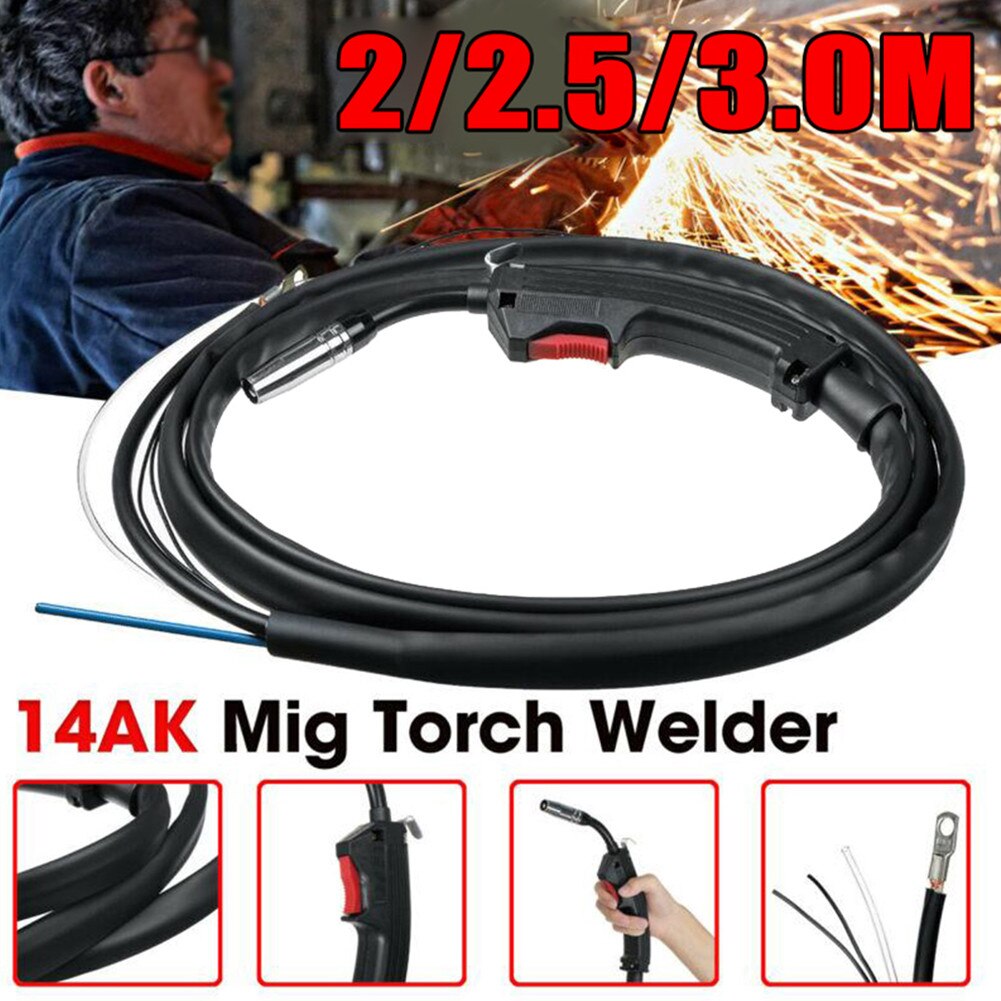 Durable MIG Welding Torch 14AK Electric M14 Nylon + Plastic Replacement