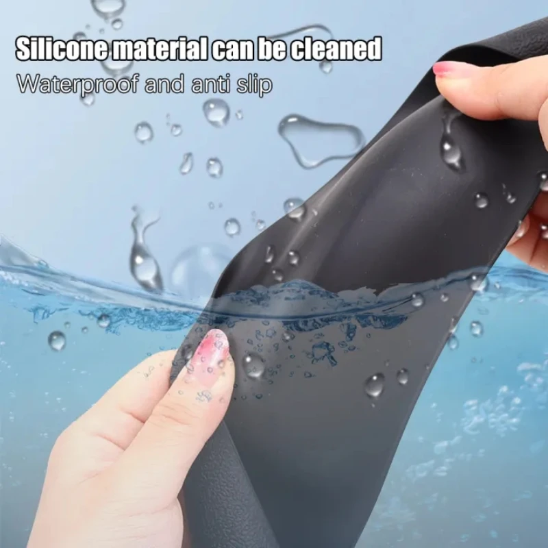 Sklisikker silikon rattbeskytter, beskyttelsesdeksel til bilratt, sklisikkert elastisk stretch rattdeksel til bilratt