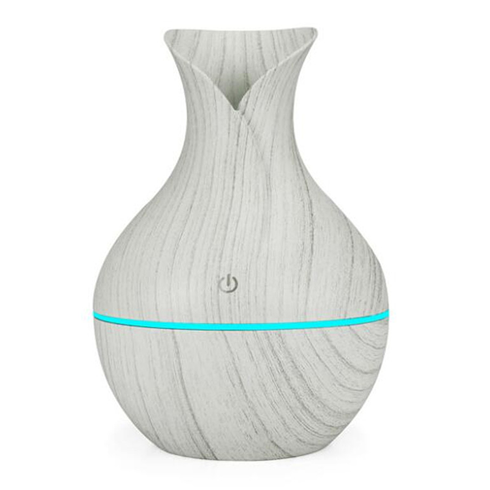 Öljykostutin 1pc led-aromaterapia-sumukoneella huoneen tuoksu sumutin usb sähköinen puunjyvä maljakko aromihajotin: Monivärinen  a3