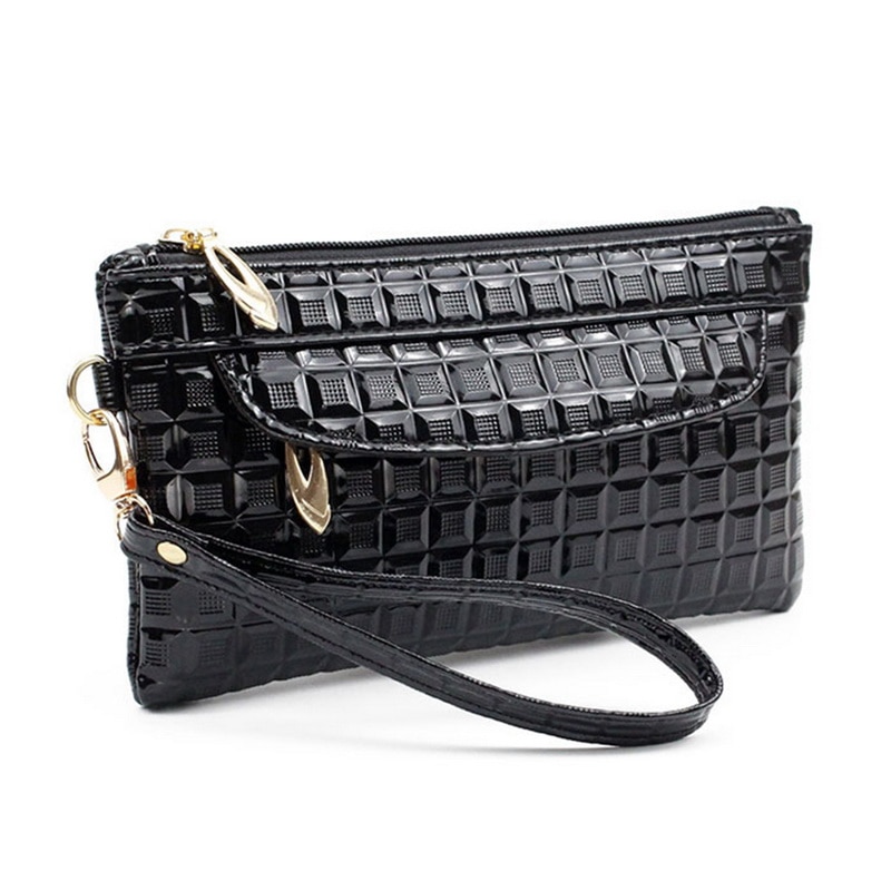 Monedero para mujer con de cocodrilo largo, tarjetero femenino con cremalleras dobles, Cartera de gran capacidad,