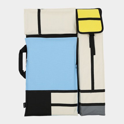 Grote Art Tas Voor Tekentafel Schilderen Set Reizen Schets Tas Voor Schetsen Gereedschap Canvas Schilderen Kunst Levert Voor Kunstenaar: Blue