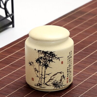 Keramiske opbevaringsflasker mini køkken krydderi keramiske krukker til madbeholdere dekoration te sukker kaffe opbevaringsglas med låg: Zhuyunkuan