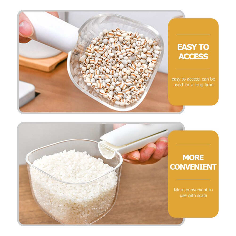 Tasse de mesure de riz transparente, outil de mesure de riz, tasse de Grains