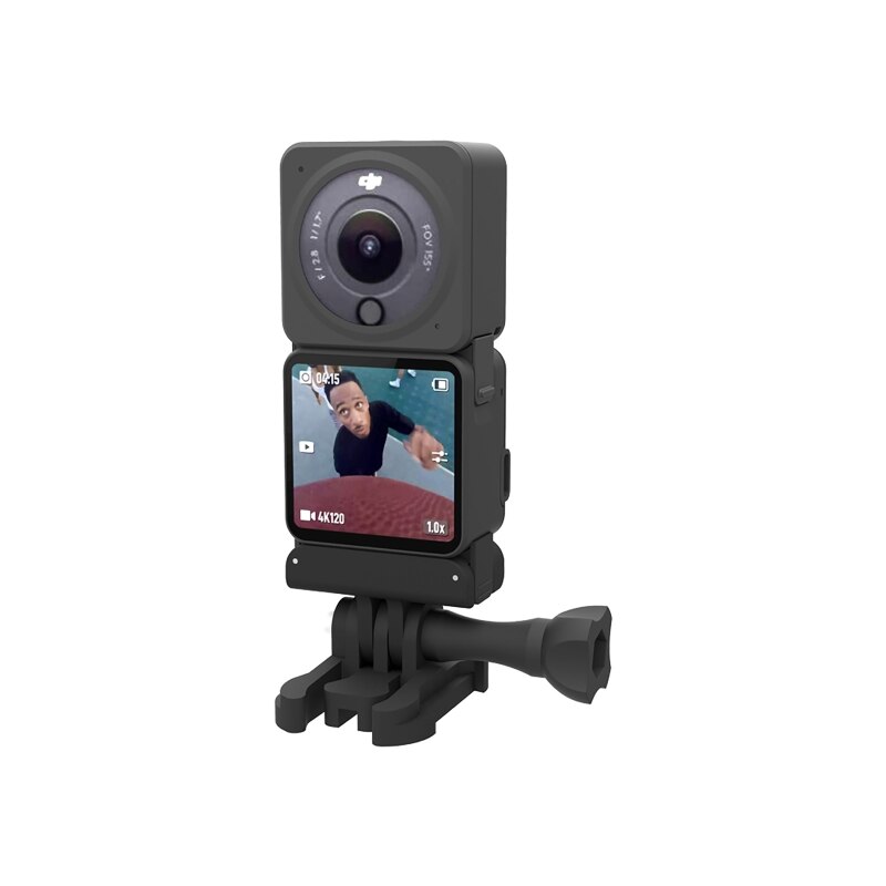 Magnetischer adapter mit 1/4 schraublöchern / universelle schnittstellenhalterung für stativbefestigung der dji action 2 sportkamera