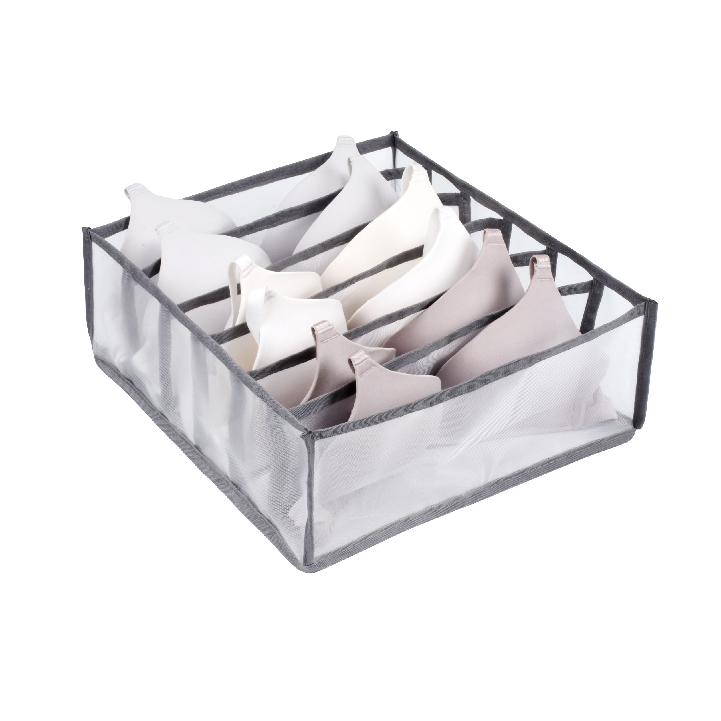 Bielizna organizator ubrania szafy box szafa organizatorzy składana szuflada organizacja domu i przechowywanie półka do sypialni: 6 grids-gray