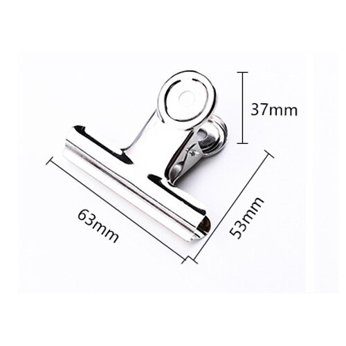 1p Powerful Metal Clip Stationery Office Supplies Household Folder Fixing Small Book Clip Extra Large Sketch Board Drawing Clip: 63cm-1p