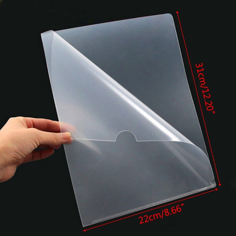 20 Pcs Clear Presentation Files Paper Cover Transparent Binding Report A4 Folder for business Documents School Projects